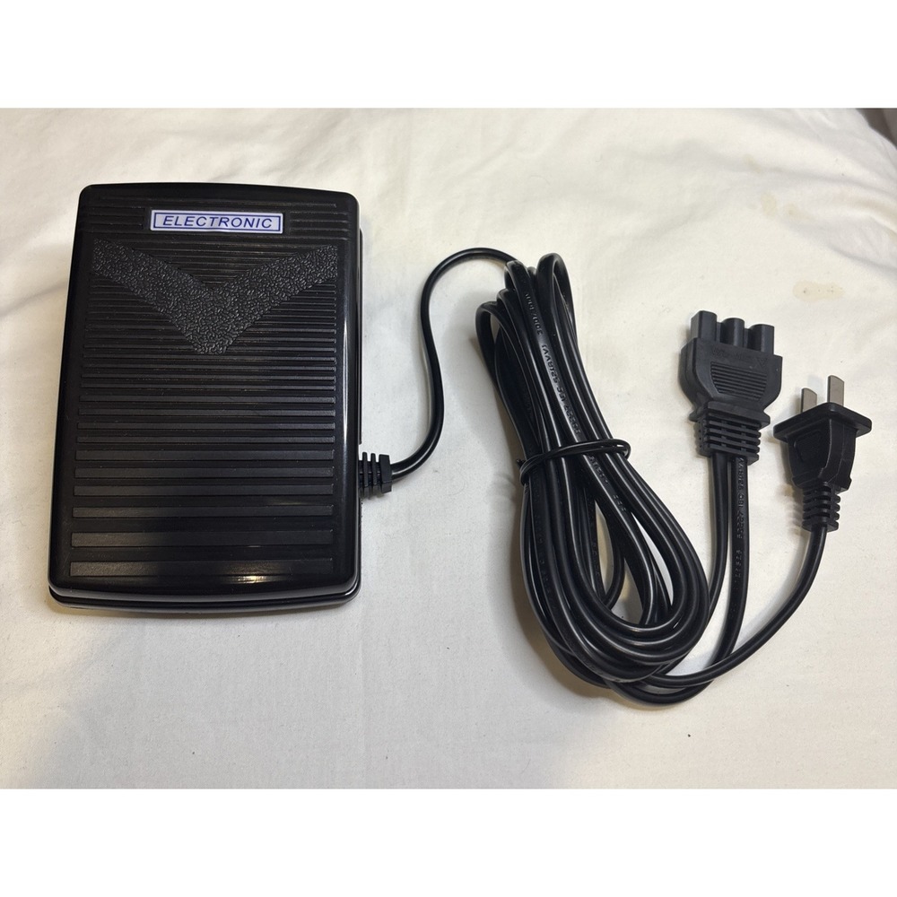 Unbranded Sewing Machine Foot Pedal OS Black Excellent 3-Hole Electronic Control